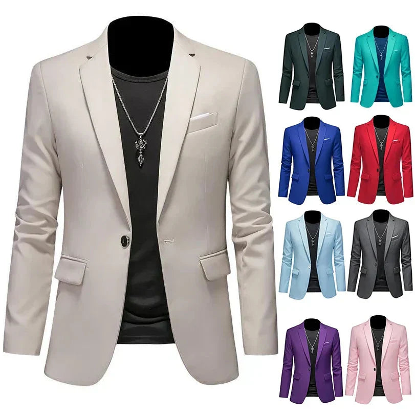 Blazer Masculino Esporte Fino Liso Smart