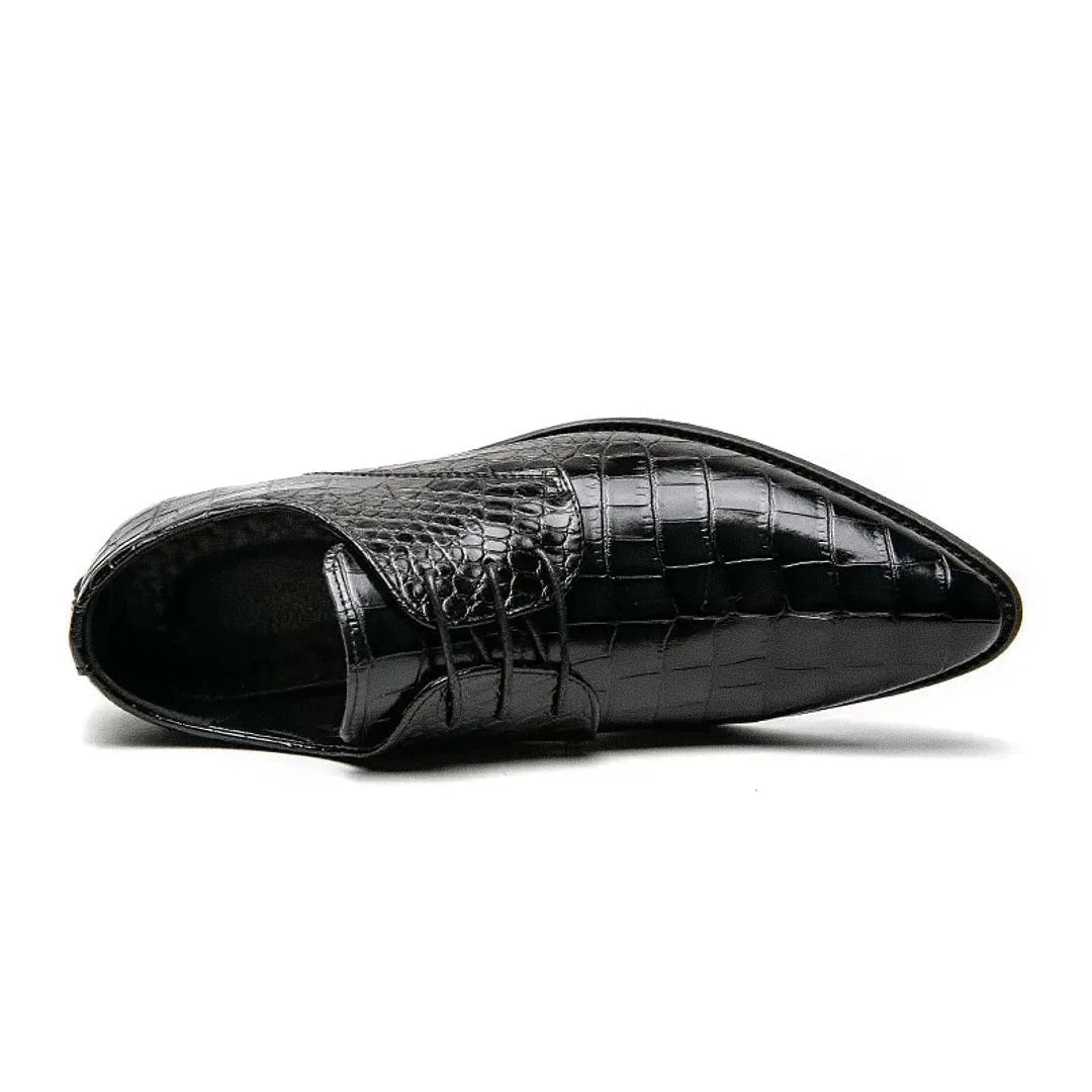 Sapato Derby Masculino Elysian Clássico Luxe – Couro Envernizado